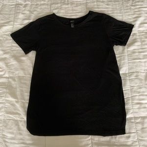 NWOT Black Tee with Side Slits